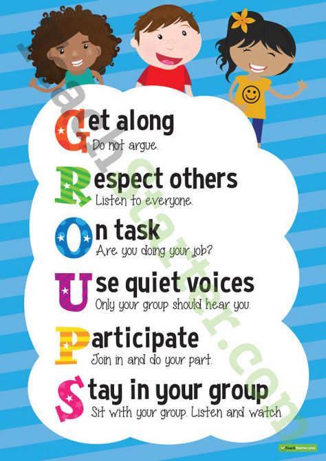 Team Work Motivation, Class Rules Poster, 2nd Grade Class, Groups Poster, Teaching Posters, Class Rules, Class Organization, Behaviour Management, Classroom Organisation