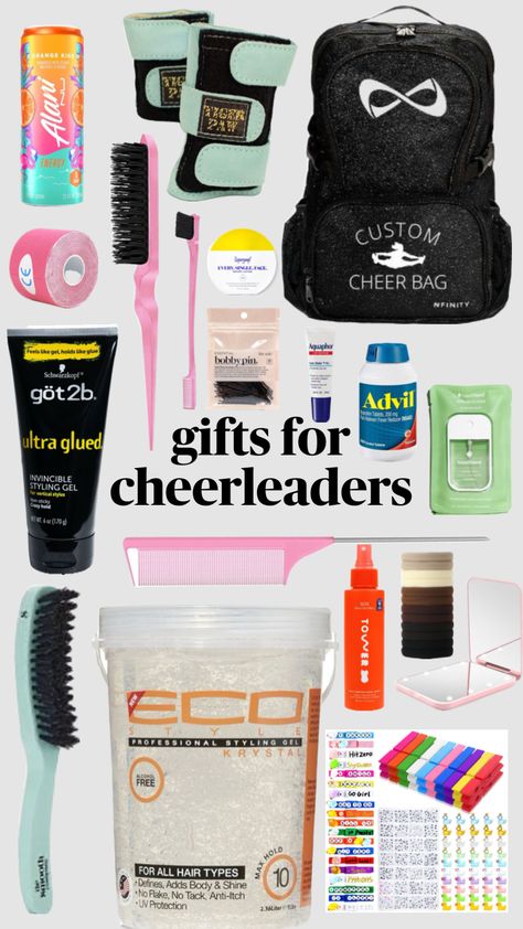 Cheer Gifts For Team, Dance Team Gifts, Cheer Bag, Cheer Gifts, Cheer Team, Dance Team, Styling Gel, Team Gifts, Alcohol Free