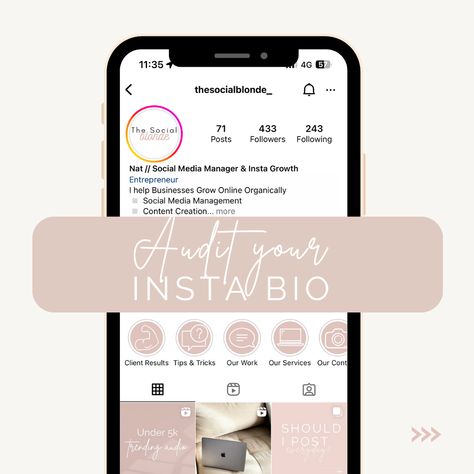 SAVE THIS POST FOR LATER COPY my top tips for optimising your Instagram bio! 📌 Your bio is the intro to your brand. It's the first thing your potential customer will see when they land on your page. Things to consider when writing your bio include: ✔️ Who are you? ✔️ What do you do? ✔️ What do you offer? ✔️ What's your CTA? Ready to audit your Instagram bio? Instagram Bio, Grow Business, Top Tips, Social Media Manager, Digital Marketing, The First, Social Media, Marketing, Writing