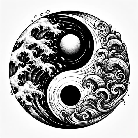 Turtle Ying Yang Tattoo, Water Yin Yang Tattoo, Ying Yang Tattoo For Men, Ying Yang Tattoo Designs, Yin Yang Tattoo Design, Dragon Yin Yang Tattoo, Yin And Yang Tattoo, Ying Yang Design, Alaska Totem