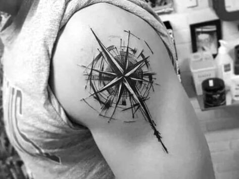 30 Best Shoulder Tattoos for Men: Coolest Designs and Ideas - Next Level Gents Shoulder Tattoos For Guys, Shoulder Tattoos For Men, Eagle Shoulder Tattoo, Upper Shoulder Tattoo, Cross Shoulder Tattoos, Simple Shoulder Tattoo, Compass Tattoo Men, Cool Shoulder Tattoos, Tattoos Infinity