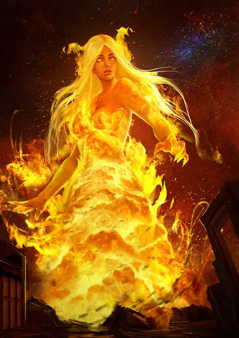 ArtStation - flame, j zhao Fire Goddess, Fire Element, Fire Art, Arte Fantasy, Fantasy Inspiration, Optical Illusion, Beautiful Ladies, Fantasy Artwork, A Fire