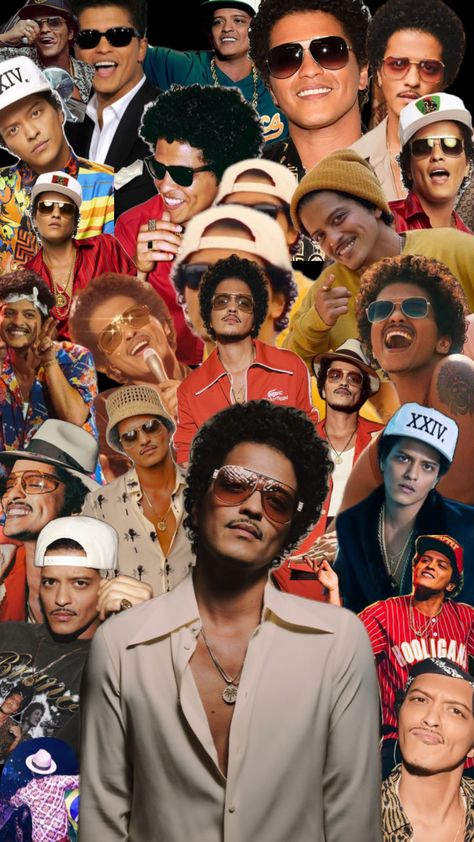 Bruno Mars #brunomars Bruno Mars Style, Sza Collage Wallpaper, Mars Wallpaper, Celebrity Wallpapers, Bruno Mars, Fav Celebs, Arctic Monkeys, Cutie Patootie, Photo Cards