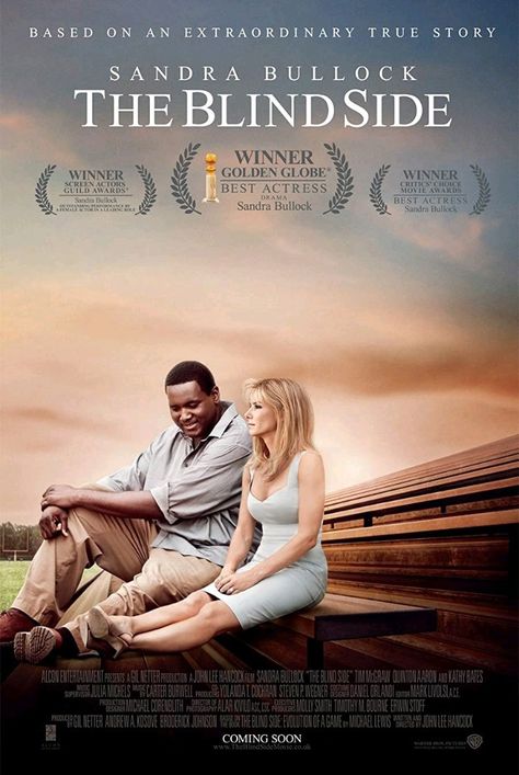 Blindside Movie, Best Inspirational Movies, Top Romantic Movies, Michael Oher, Benjamin Bratt, Blind Side, The Blind Side, Golden Globe Winners, Inspirational Movies