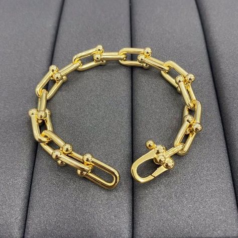 Tiffany & Co. Women Fashion Gold HardWear Bracelets Tiffany Co Jewelry, Gold Fashion, Bracelet Sizes, Tiffany & Co., Women Fashion, Dust Bag, Bracelet, Brand New, Jewelry Watches