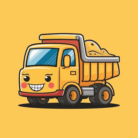 Cartoon Truck Drawing, A Cartoon Character, Cartoon Drawing, A Truck, A Cartoon, Cartoon Character, Cartoon Drawings, Cartoon Characters, Graphic Resources