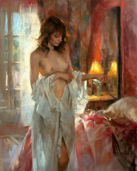 Nude Artwork, Painting Of A Woman, Rennaissance Art, Female Art Painting, Romantic Art, Ethereal Art, Woman Painting, Art Oil, Figure Painting