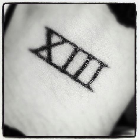 XIII Xiii Tattoo, Deathly Hallows Tattoo, Triangle Tattoo, Piercings, Tattoos, Like Button, Pinterest Likes, Quick Saves, Pins