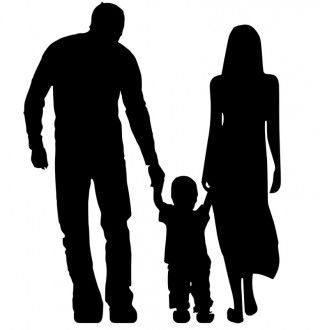 Mother Father And Baby, Silhouette Family, Boy Silhouette, Boy Wallpaper, Father And Baby, Parenting Boys, Couple Silhouette, Whatsapp Dp Images, Mom Art