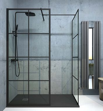 Shower Enclosures and Trays | Sonas Bathrooms Black Shower Screen, Black Trellis, Black Shower Tray, Wet Room Screens, Power Shower, Shower Trays, Best Bathroom Designs, Room Screen, Bathroom Plumbing