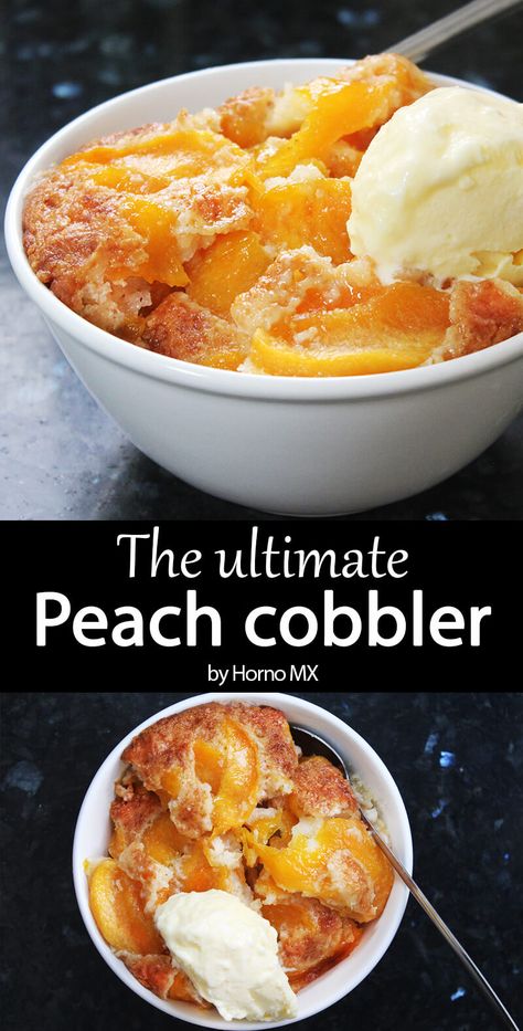 The ultimate peach cobbler recipe, made with natural peaches to get the perfect texture! Fresh Peach Cobbler, Fruit Cobbler, Lazy Morning, Peach Cobbler Recipe, Cobbler Recipe, Vanilla Wafers, Cobbler Recipes, Vanilla Protein Powder, Baking Sweets