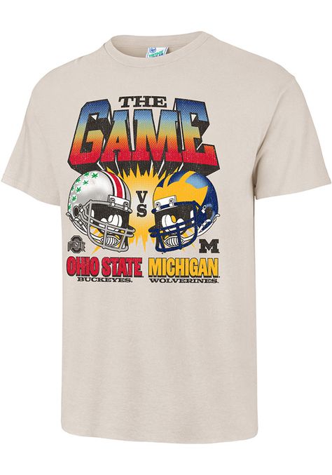 Show off your team pride in this White The Game Rivalry Short Sleeve T Shirt! This Rivalry Short Sleeve Tee features a screenprint of game rivalry across front chest. Make sure everyone knows who you root for with this White The Game Rivalry T Shirt. Ohio State Michigan, Sport Shirt Design, University Tshirt, Gaming Shirt, Tee Shirt Designs, Ohio State Buckeyes, Short Sleeve T Shirt, Sports Logo, Swag Outfits