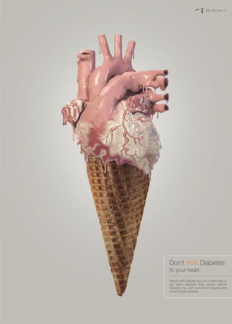 30 Best and Creative Public Service Ads | Web Design Blog, Web Designer Resources Anatomy 101, Creative Advertising Campaign, Medical Art, Anatomical Heart, Human Heart, Gcse Art, Beating Heart, Creative Ads, Blender 3d