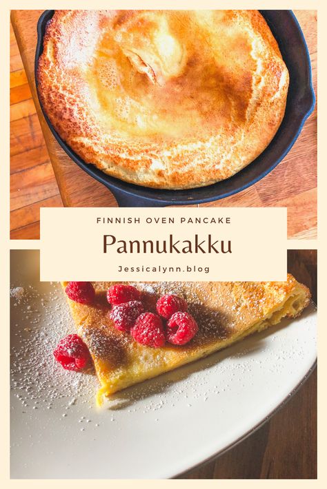 Panakuken Recipe, Pannukakku Recipe, Finland Recipes, French Toast Custard, Finnish Pancake Recipe, Finnish Pancakes, Blintzes Recipe, Finnish Style, Oven Pancakes