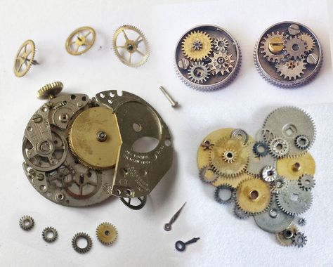 Disassembling Watches with 3 Tools Unusual Crafts, Steampunk Diy Crafts, Compass Rose Design, Steampunk Ideas, Maker Faire, Steins Gate, Fun Mail, Steampunk Diy, Alternative Jewelry