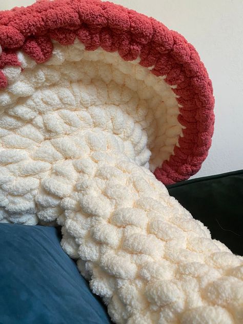 Spotted Mushroom, Mushroom Plushie, Mushroom Cute, Mushroom Pillow, Fluffy Crochet, Cute Pillow, Crochet Mushroom, Chenille Yarn, Crochet Fashion Patterns