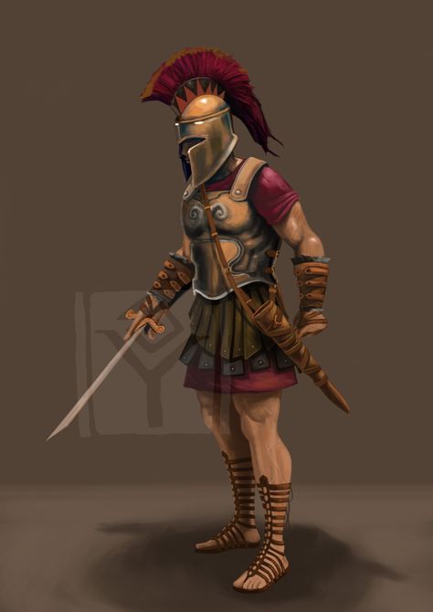 Greek Soldier Concept Sci Fi Greek Armor, Greek Armor Design, Greek Soldier Art, Ares Greek God, Soldier Concept, Greek Dnd, Greek Armor, Sparta Warrior, Greek Soldier