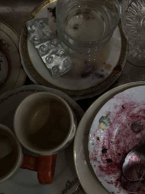 Messy Cooking Aesthetic, Messy Dinner Table Aesthetic, Dirty Dishes In Sink, Dishes Aesthetic, Messy Kitchen Drawing, Dirty Dishes In Sink Art, Dirty Dishes Sign, Messy House, Messy Kitchen