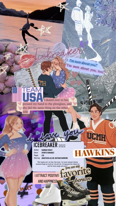 #icebreaker #icebreakerhannahgrace 💜⛸️❄️🩵 New Romance Books, Fangirl Book, Sports Romance Books, Best Books For Teens, Fiction Books Worth Reading, Romance Series Books, Teen Romance Books, Book Wallpaper, Ice Breaker