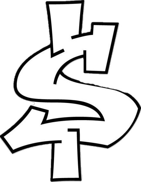 Graffiti Dollar Sign, Graffiti Bubble Letters Alphabet, Fun Easy Drawings, Graffiti Bubble Letters, Graffiti Art Drawings, Bubble Letters Alphabet, Alphabet Graffiti, Easy Graffiti, Cool Easy Drawings