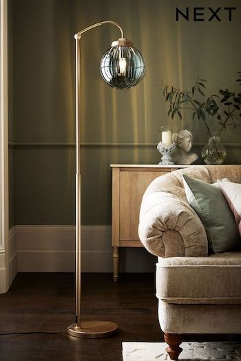 Floor Lamps | Tripod & Standing Floor Lights | Next UK Art Deco Lamp Floor, Floor Lamp Art Deco, Living Room Lamps Floor, Standing Lamps Living Room, Floor Lamps Living Room Ideas, Pastel Rooms, Living Room Flat, Floor Lamps Uk, Feature Floor Lamp