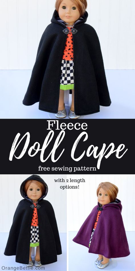 Our Generation Doll Clothes Patterns Free, American Girl Doll Sewing Patterns Free, Ag Doll Clothes Patterns Free, Doll Cape Pattern Free, American Girl Doll Clothes Patterns Free, Free American Girl Doll Clothes Patterns, American Girl Clothes Patterns Free, Diy Doll Clothes Easy, American Doll Clothes Patterns Free