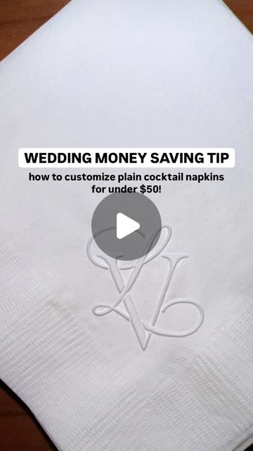 Wedding Cocktail Napkins, Wedding Money, White Napkins, Wedding 2025, 15th Anniversary, Wedding Cocktails, Wedding Napkins, Rings For Girls, Planning Tips