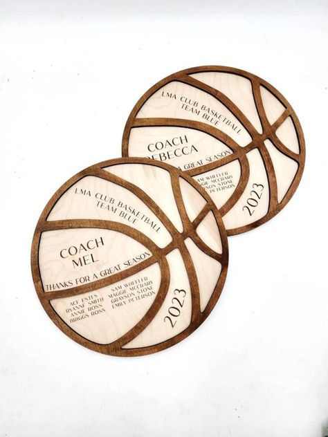 Basketball Coach's Plaque, Thanks for A Great Season Coach, Basketball Team Wood Layered Award, Coach's Thank You Gift, Custom Basketball - Etsy UK Coach Basketball, Basketball Awards, Basketball Team Gifts, Award Ideas, Basketball Photos, Team Success, Personalized Basketball, Laser Engraved Ideas, Basketball Gifts