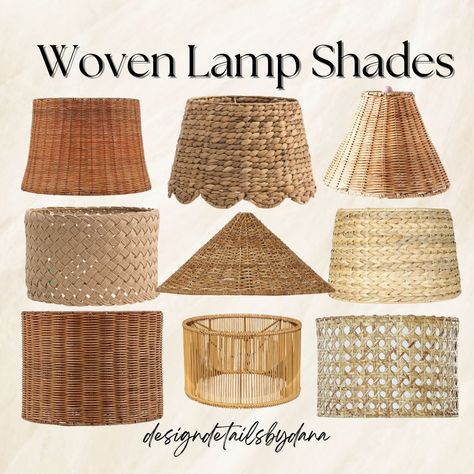 WOVEN & FLORAL LAMP SHADES! Transform the look of your favorite lamp with these stunning woven and floral lamp shades. I recently added a woven lamp shade to one of my lamps and it gave my lamp a totally new look! TO SHOP THESE BEAUTIFUL LAMP SHADES: - LINK IN BIO: Shop the STORE where you will find both collections - DIRECT LINK: https://linktr.ee/designdetailsbydana: Shop the STORE where you will find both collections Get the look Woven Lampshade Floral Lampshade Affordable find Home dec... Entryway Neutral, Woven Lamp Shade, Woven Lampshade, Woven Lamp, Wicker Lamp, Wicker Lamp Shade, Organic Home Decor, Room Decor Bathroom, Floral Lamp