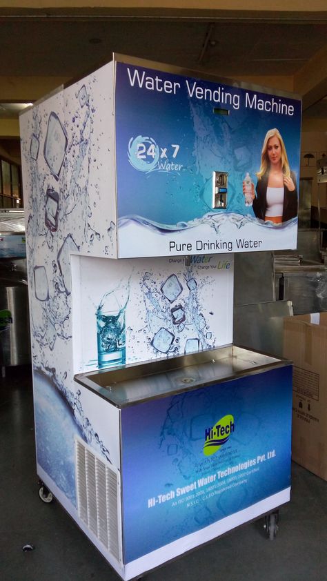 Water Vending Machine - Manufacturer,Supplier,Exporter Refilling Station, Water Vending Machine, Ice Vending Machine, Water Business, Vending Machine Design, Save Water Poster, Water Factory, Vending Machine Business, Healthy Water Drinks