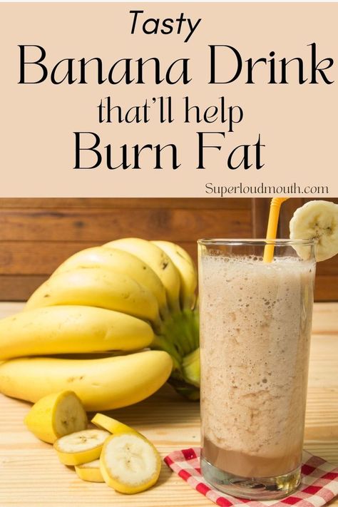 Nutritious Banana drink which will help you burn excess fat Banana Diet, Banana Drinks, Curb Cravings, Burn Stomach Fat, Losing Fat, Fat Burning Smoothies, Belly Fat Drinks, Belly Fat Burner Drink, Fat Loss Drinks