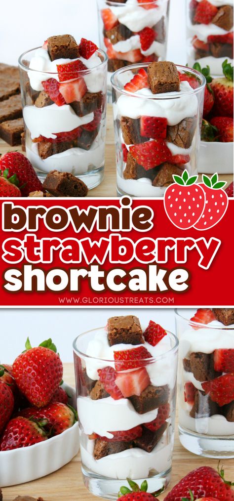 Classic Strawberry Shortcake, Whipped Cream And Strawberries, Strawberry Shortcake Dessert, Cream And Strawberries, Strawberry Shortcake Recipe, Fresh Whipped Cream, Strawberry Brownies, Dessert Cups Recipes, Strawberry Shortcakes