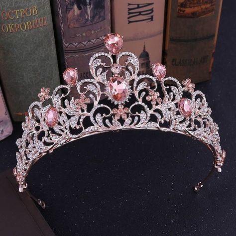 Royal Queen Crown, Crystal Crown Tiaras, Party Tiara, Bridal Crown Tiara, Wedding Tiaras, Crown Party, Decoration Flowers, Bride Tiara, Beautiful Tiaras