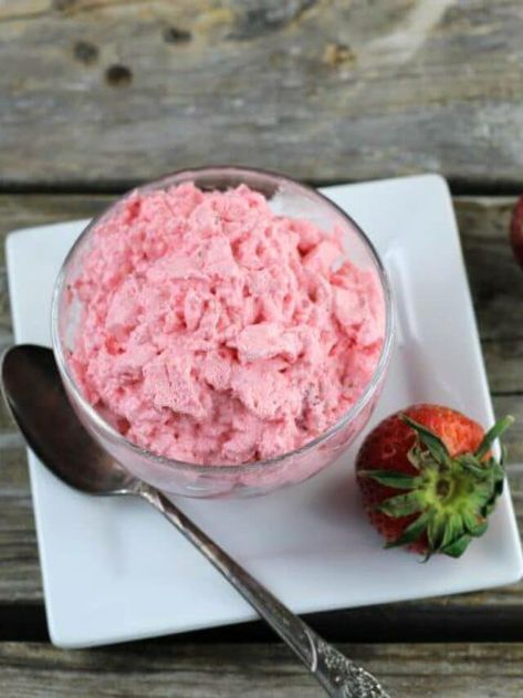 Jello Salad With Cream Cheese, Strawberry Jello Dessert, Fluffy Desserts, Jello Creations, Cottage Picnic, Cream Cheese And Cool Whip, Strawberry Jello Salad, Recipes With Cool Whip, Jello Mold Recipes