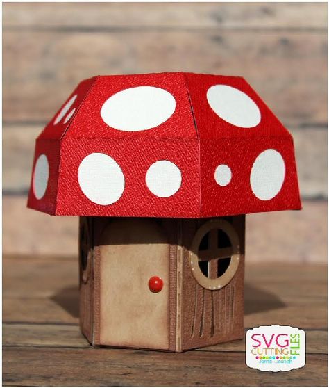 Mushroom Valentines Boxes, Fairy Mushroom, Valentines Box, Valentine Day Boxes, Super Mario Party, Valentines Ideas, Mario Party, Valentine Box, Pop Up Cards