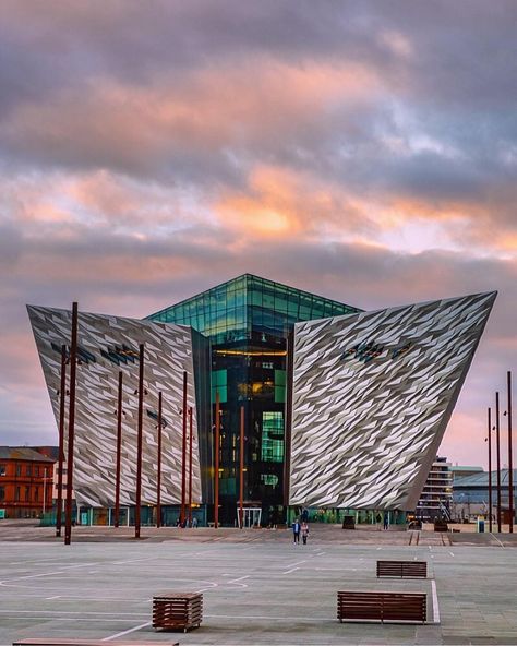 Belfast Titanic, Titanic Belfast, Belfast, Titanic, Louvre, Arch, Building, Travel, On Instagram