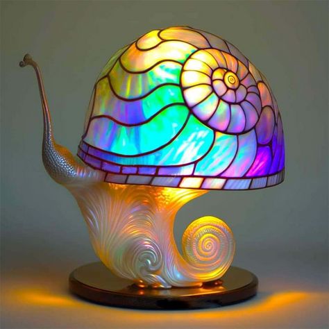 Tiffany Vitray, Creative Tables, زجاج ملون, Plant Table, Lampe Decoration, Light Crafts, Glass Mushrooms, Stained Glass Lamps, Mushroom Lamp