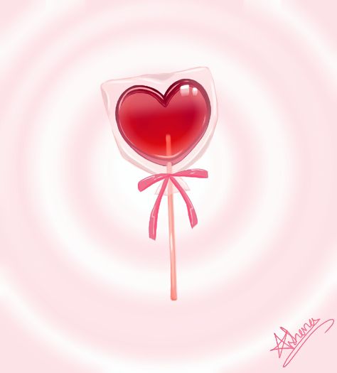 #arts #digitalart #artworks #pinterest # candy #heart #red #cute #pink #pin #ribbon #stickcandy #lolipop #tried #digitalarts #artist Heart Lollipop Drawing, Lollipop Reference, Lollipop Drawing, Candy Drawing, Heart Lollipop, Candy Sticks, Candy Art, Heart Red, Pink Pin