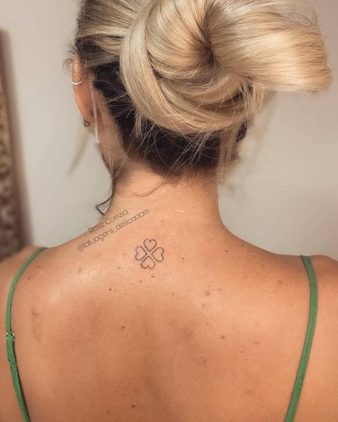 Tattoo of four hearts forming a four leaf clover Four Leaf Clover Tattoos, 4 Leaf Clover Tattoo, Flower Vine Tattoos, Leaf Clover Tattoo, Four Leaf Clover Tattoo, Clover Tattoo, Shamrock Tattoos, Rose Flower Tattoos, Clover Tattoos