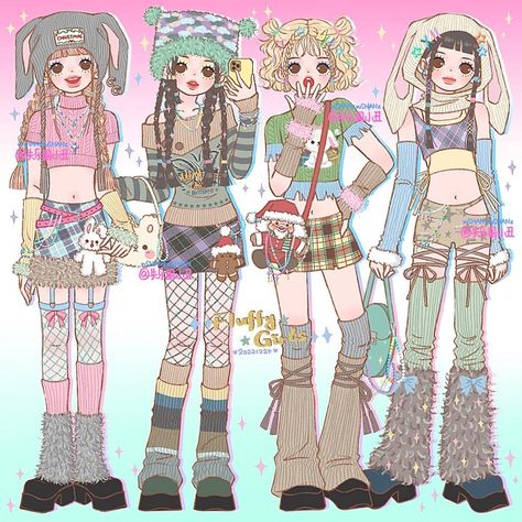 Harajuku Drawing, 일본 패션, Art Essentials, Emo Art, Arte Sketchbook, Cute Cartoon Drawings, Fashion Design Drawings, Fashion Design Sketches, Drawing Clothes