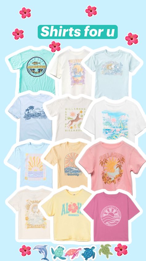 Shirts from billabong, SHEIN and more. Shirts for u. Shirt for me, relatable Preppy Shirt, Salt Life, Billabong, Preppy Outfits, Cute Shirts, Clothes