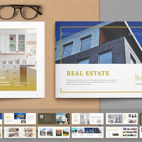 Real Estate Catalog Brochure Trifold, Buy Real Estate, Professional Brochure, Modern Layout, Catalog Design, Custom Graphics, Creative Template, Real Estate Buying, First Impression