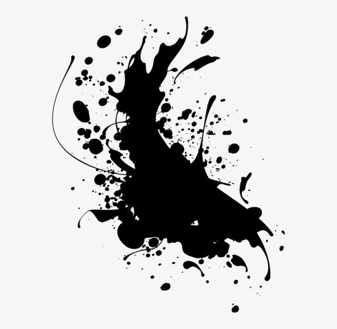 Splatter Tattoo, Tattoo Tutorial, Black Splash, Dragons Den, Splash Images, Modern Monochrome, Ink Splatter, Black Background Images, Abstract Pictures