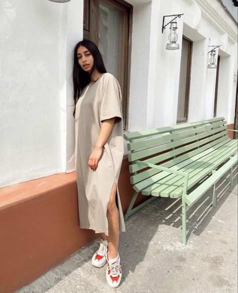 Long Tshirt Dress Outfit, Long T Shirt Dress Outfit, Long T Shirt Dress, T Shirt Dress Outfit, Long Tshirt Dress, Tshirt Dress Outfit, Shirt Dress Outfit, Korean Japanese, Long T