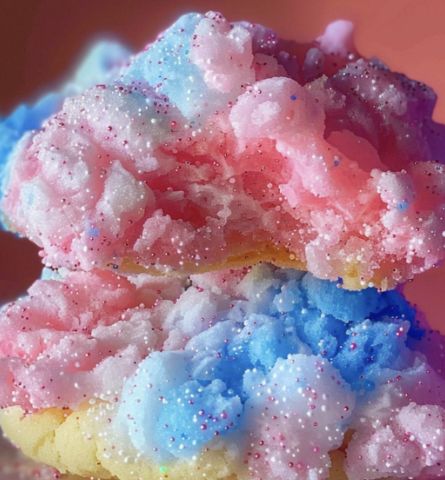 Cotton Candy Cookies – Tnextrecipes Cotton Candy Recipe, Easy Cooking Ideas, Cotton Candy Cookies, Candy Aesthetic, Powdered Food Coloring, Cotton Candy Flavoring, Bakers Gonna Bake, Natural Food Coloring, Gel Food Coloring