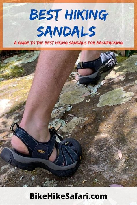 Best Hiking Sandal for Backpacking with sandals being gear tested on steep rocks Gear List, Thru Hiking, Backpacking Tips, Hiking Sandals, Backpacking Gear, Hiking Tips, Hiking Gear, Camping Trips, Outdoor Camping