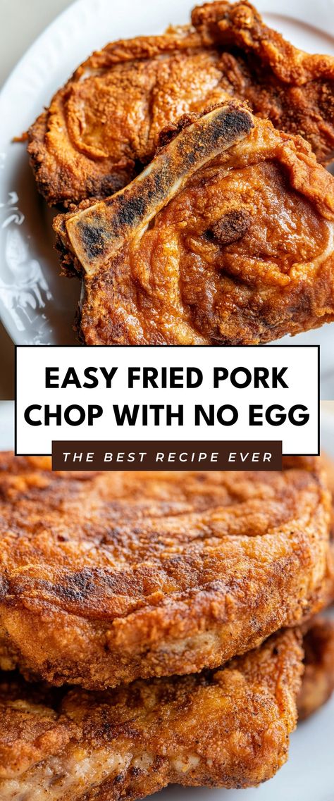 Image for Easy Fried Pork Chop with No Egg Pork Chop Breakfast, Easy Fried Pork Chops, Center Cut Pork Chop Recipes, Breakfast Pork Chops, Deep Fried Pork Chops, Fried Pork Steak, Fried Boneless Pork Chops, Country Fried Pork Chops, Oven Fried Pork Chops