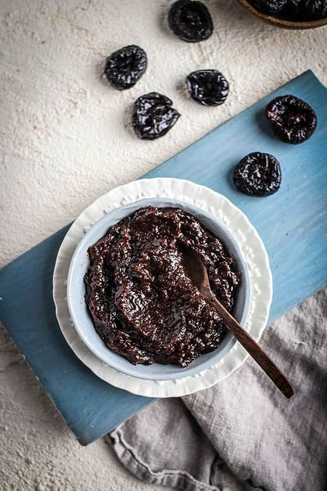 Prune Puree Prune Butter Recipe, Prune Puree, Eating For Blood Type, Prune Cake, Prune Recipes, Slovak Recipes, Iced Oatmeal Cookies, Dried Plums, Canning Ideas