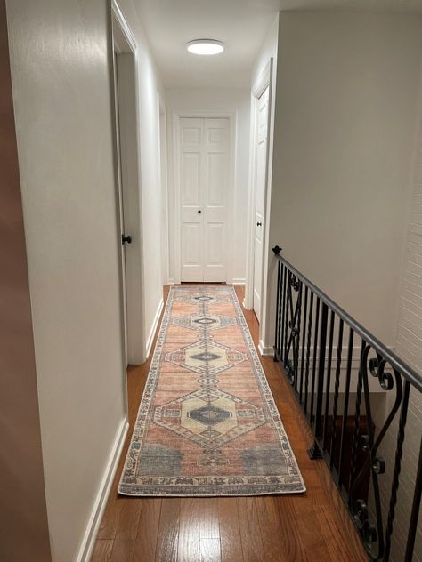 Amazon.com: Hauteloom Arncliffe Traditional Persian Hallway Entryway Kitchen Runner Rug - Machine Washable - Vintage Distressed Boho Carpet - Faded - Orange, Cream, Brown - 2'7" x 7'10" : Home & Kitchen Persian Rug Runner Kitchen, Persian Rug Runner, 20’ Runner Rug, Burgundy Rug Runner, Kitchen Runner Rug, Red Vintage Rug Runner, Hallway, Rug Runner, Persian