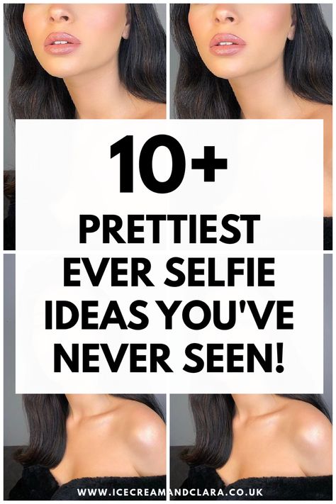 Best selfie ideas and selfie poses to look amazing in photos on Instagram Selfie Ideas For Long Face, Great Selfies Poses, Selfie Birthday Ideas, Selfie Home Ideas, How To Make Your Selfies Look Better, How To Take The Best Selfies, Lock Screen Selfie Ideas, Faces To Make In Selfies, How To Selfie